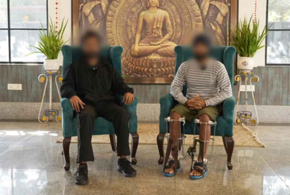 Patient undergoing height increase surgery rehabilitation in Gurgaon